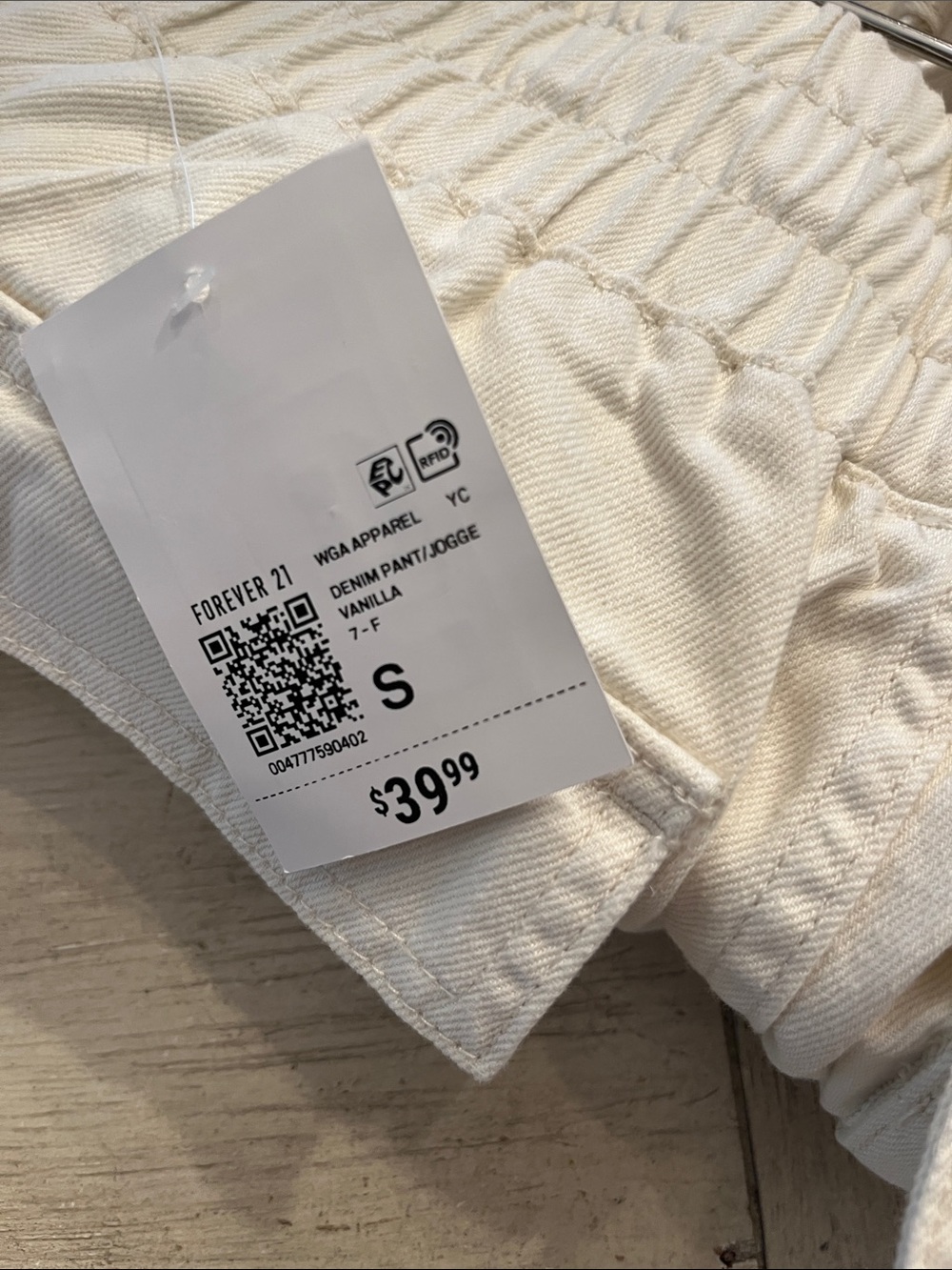Forever 21 Cream Cargo Drawstring Joggers - Picture 7 of 7